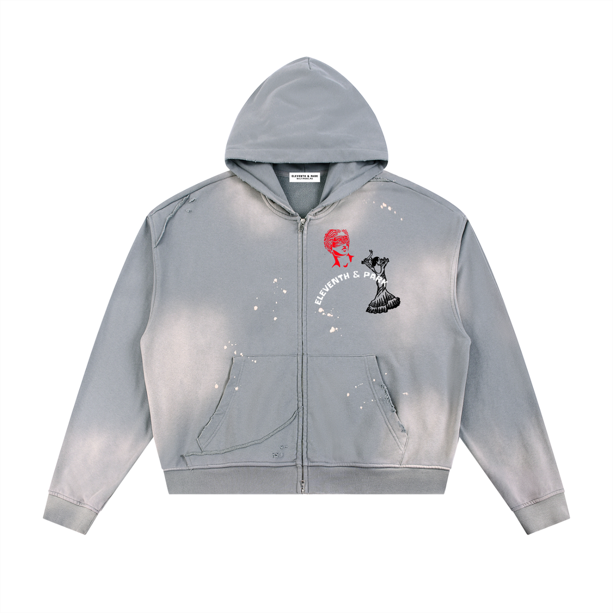 Malibu Faded Zip Hoodie