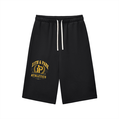 Relaxed Drawstring Three-quarter Sweatpants
