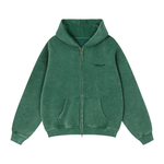 Zip-Through Boxy Fleece Hoodie
