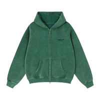 Zip-Through Boxy Fleece Hoodie