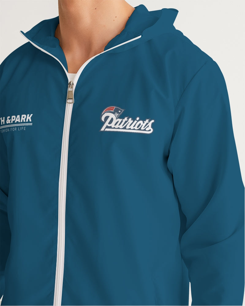 ocean blue pats jacket Men's All-Over Print Windbreaker