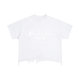 Distressed Skater Tee ( Black )