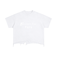 Distressed Skater Tee ( Black )