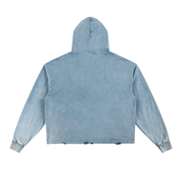Vintage Washed Frayed-Hem Hoodie