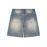 Faded Vintage Baggy Denim Shorts